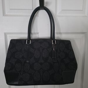 vintage Coach signature tote bag Wool
